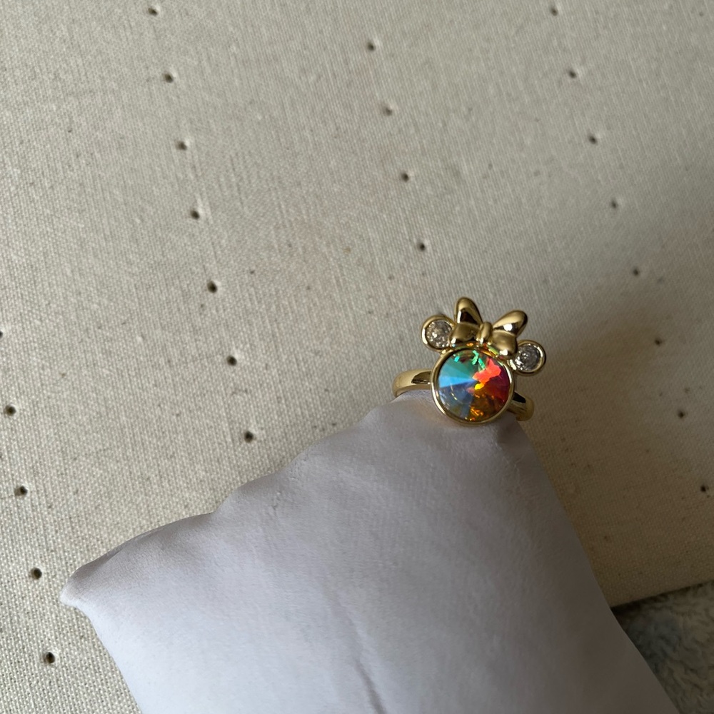 🌺 / NEW/ Light Yellow/Mini-Mouse Ring:Adjustable - Picture 2 of 5